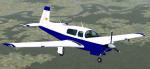 FSX Mooney Bravo White & Royal Blue Textures